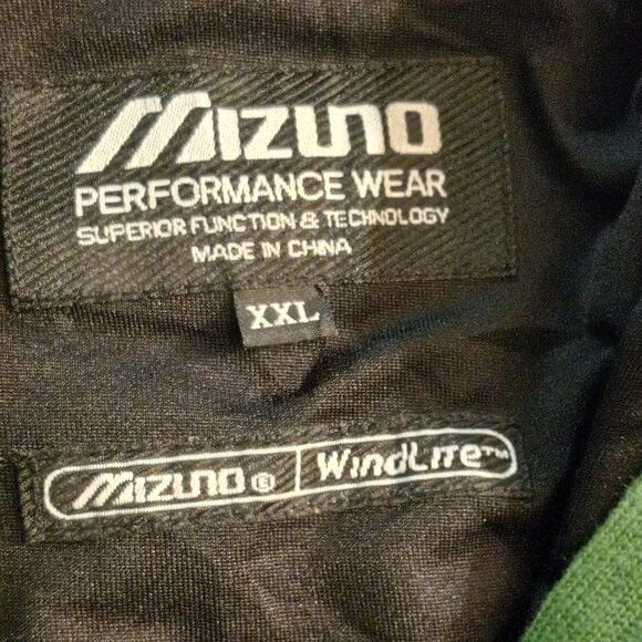 Mizuno Men's XXL Green 1/2 Zip Windlite Performance Wear Sweater - Picture 4 of 7